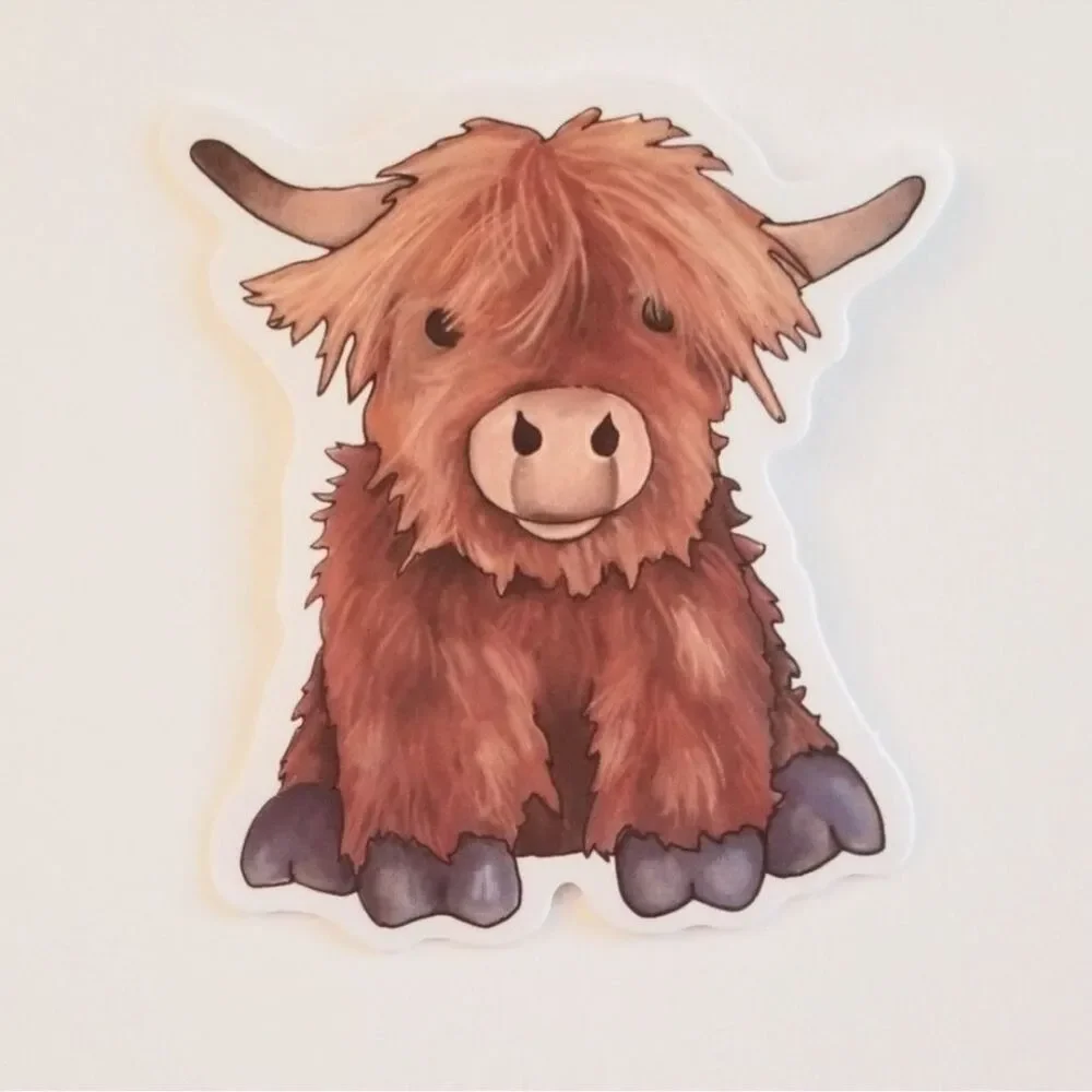 Highland‎ Cow Sticker